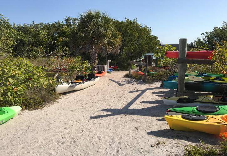 kayaks at Florida State Parks Don Pedro Island