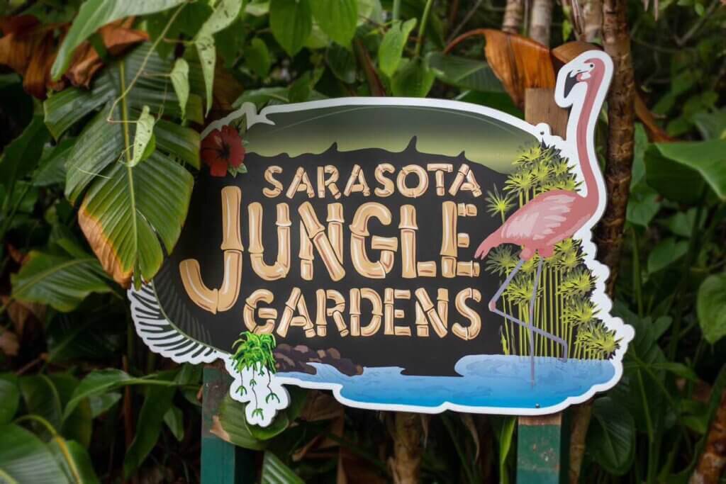 Sarasota Jungle Gardens Sign