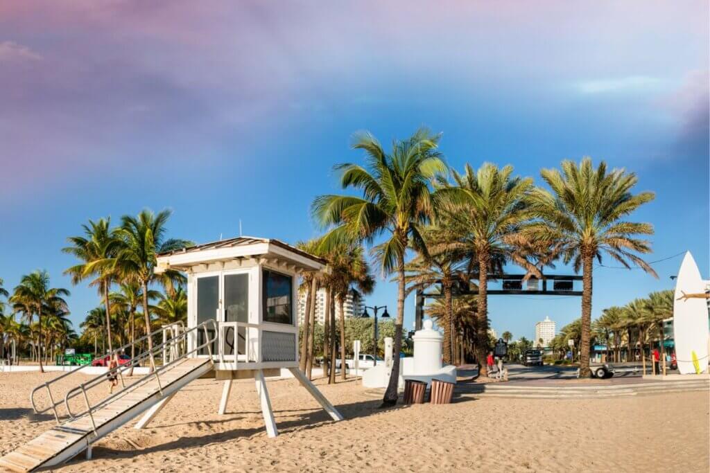 Lifeguard station at Ft. Lauderdale Beach
