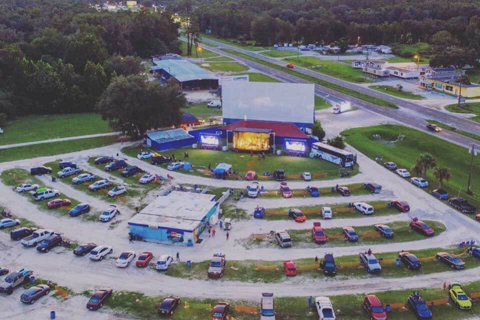 Ocala Drive In aerial view. 
