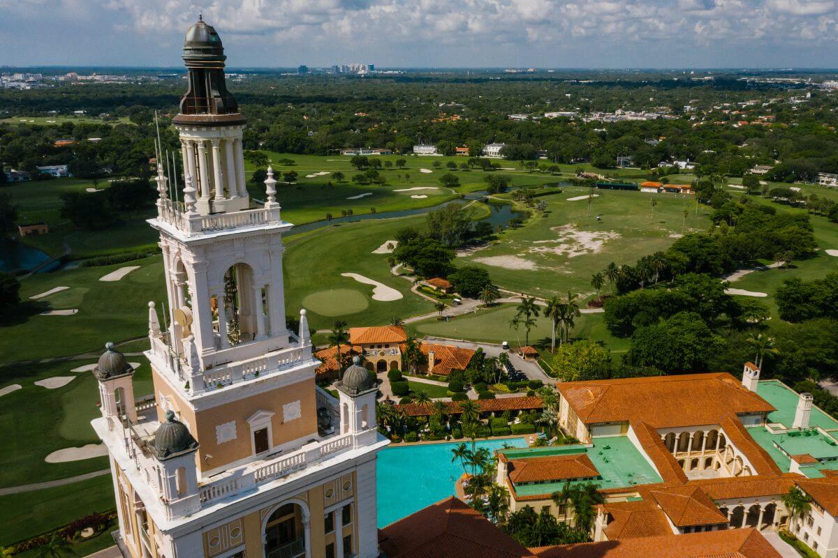 Biltmore Hotel Tower in Coral Gables Miami by Mikhail Nilov.