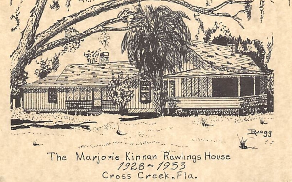 Marjorie Kinnan Rawlings House Vintage Postcard