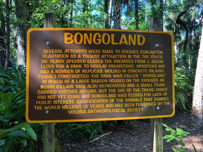 Photo of a description sign at Bongoland