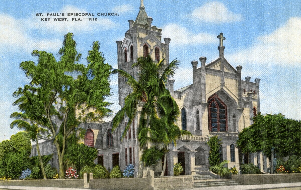 St. Paul's Episcopal Church vintage postcard. 