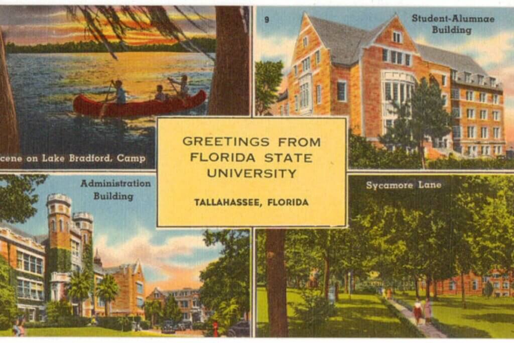 FSU vintage postcard
