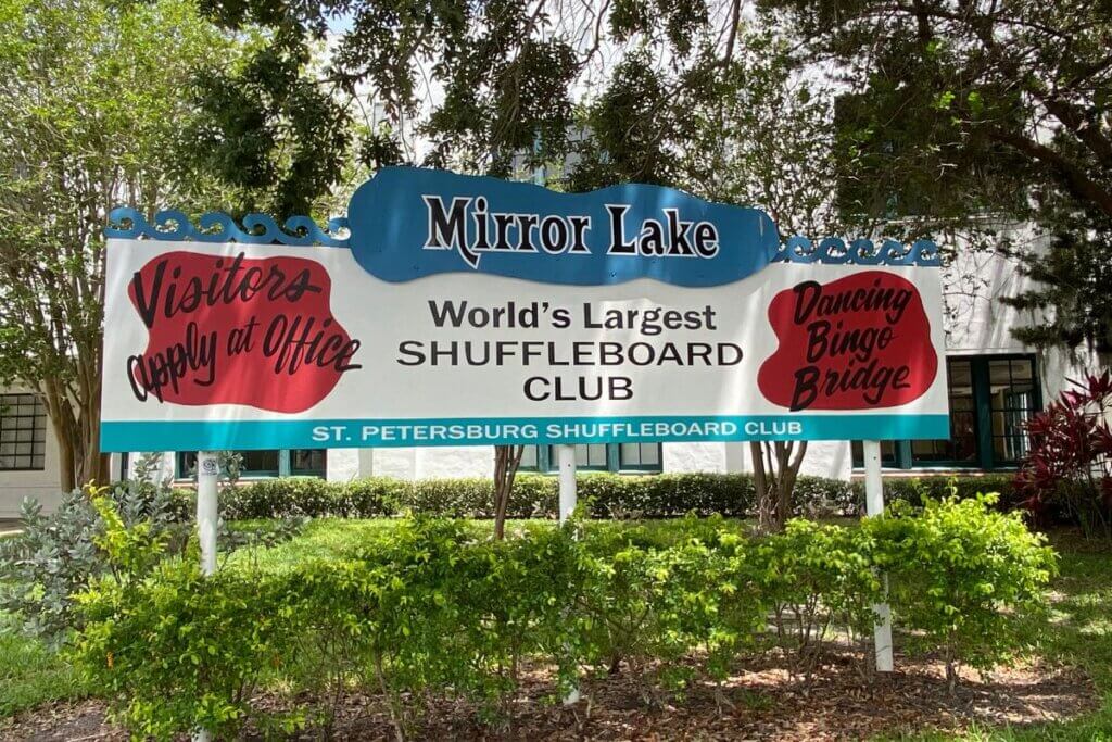Worlds Largest Shuffleboard Club at Mirror Lake in St Pete