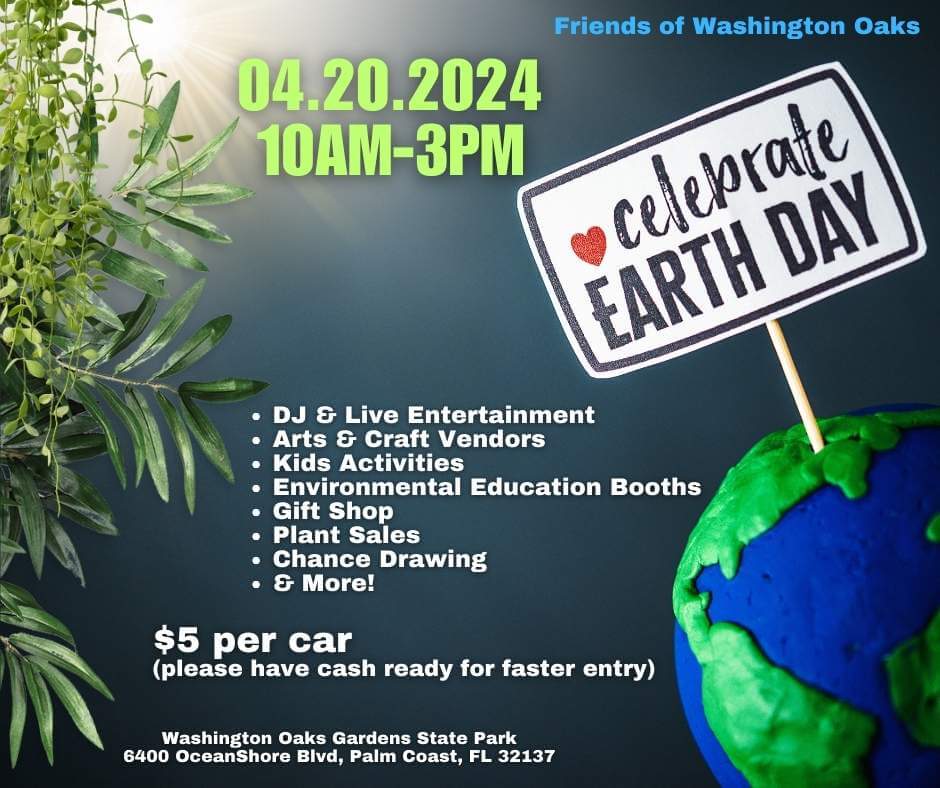 Friends of Washington Oaks Gardens Earth Day 2024