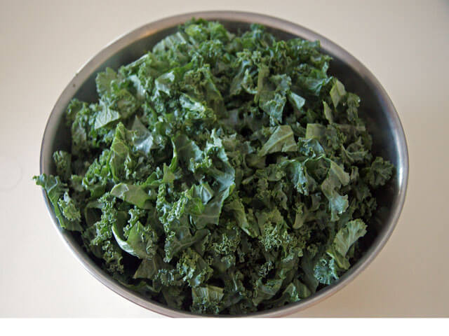 Photo of kale in a bowl