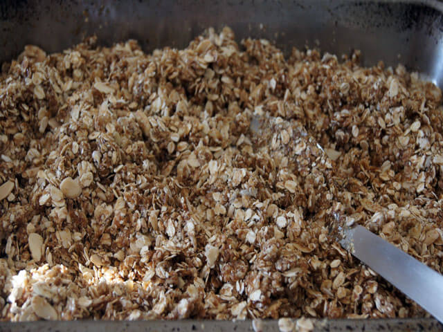 Photo of granola before being baked