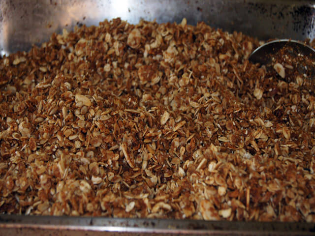 Photo of granola on a pan