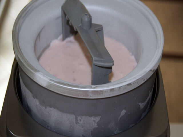 Photo of ice cream being churned