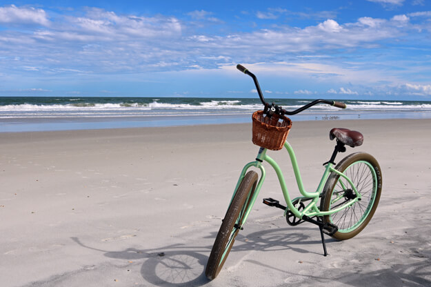 Bicycle on Anastasia Beach State Park