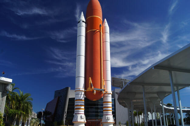 Photo of the Atlantis Rocket at the Kennedy Space Center
