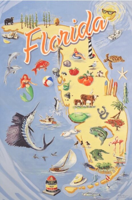 Photo of an Authentic Florida poster
