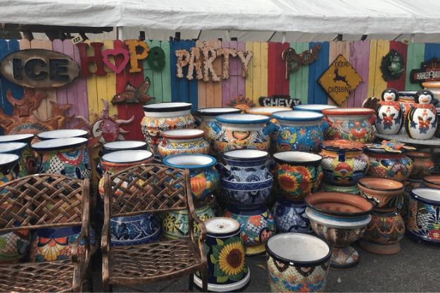 Photo of drums at the Barberville Yard Art Emporium