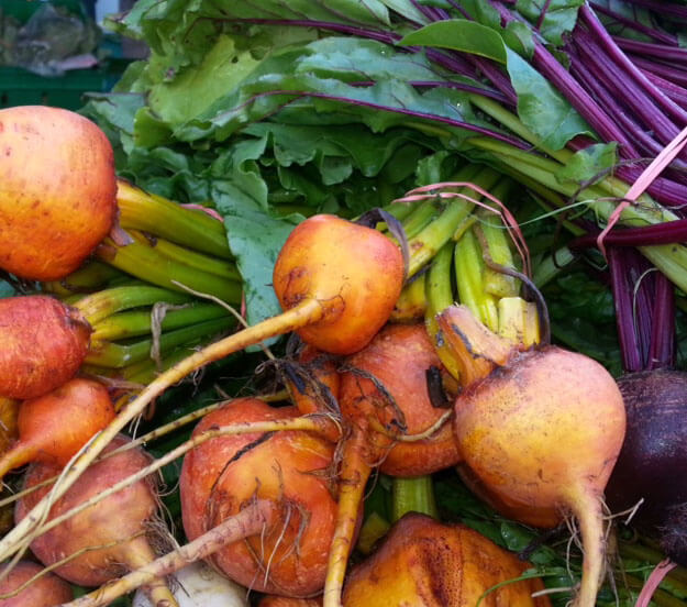 Photo of beets at the farmers market