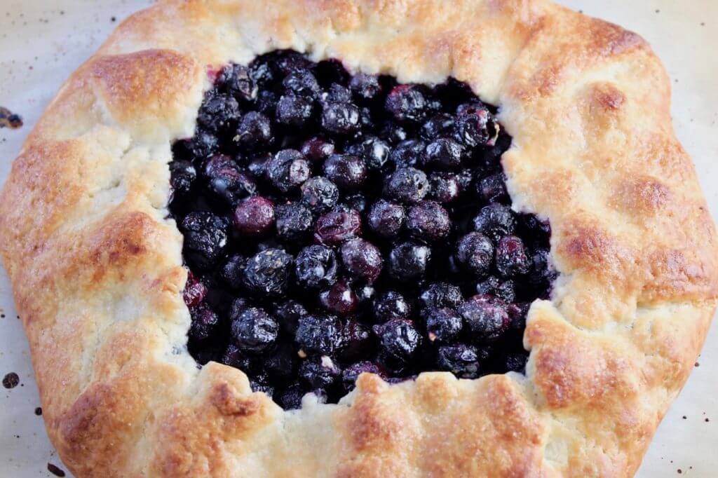Photo of a blueberry galette
