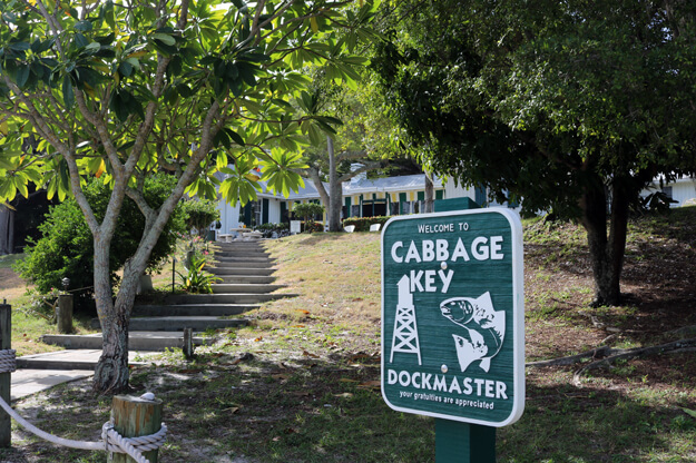 Photo of a Cabbage Key sign