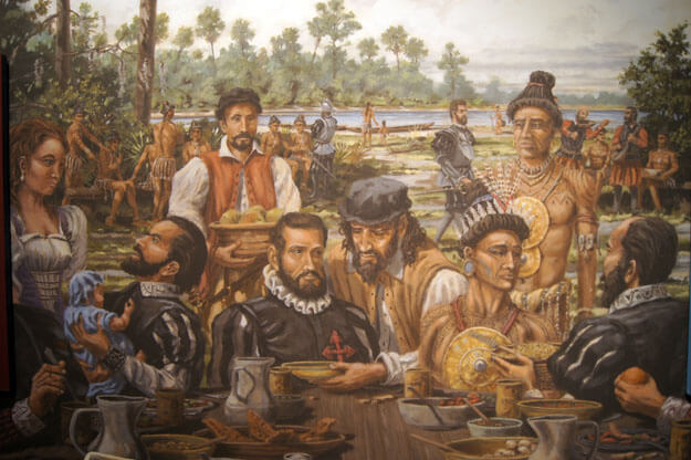 Painting of The First Colony. 