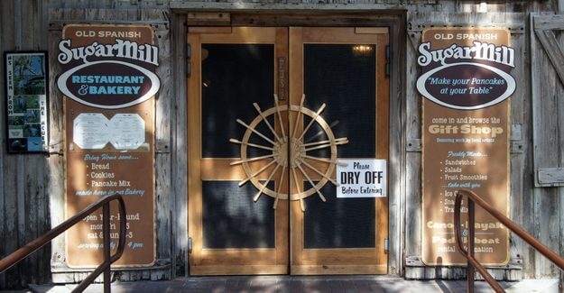 Photo of the Old Spanish Sugar Mill Restaurant entrance