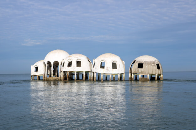 Photo of Dome Houses on the water