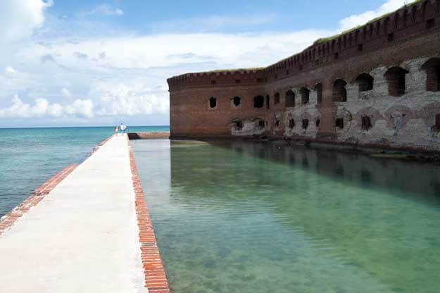 Photo of the moat at Dry Tortugas