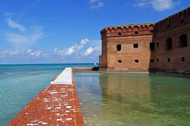 Dry Tortugas, Walking the moat surrounding Fort Jefferson. 