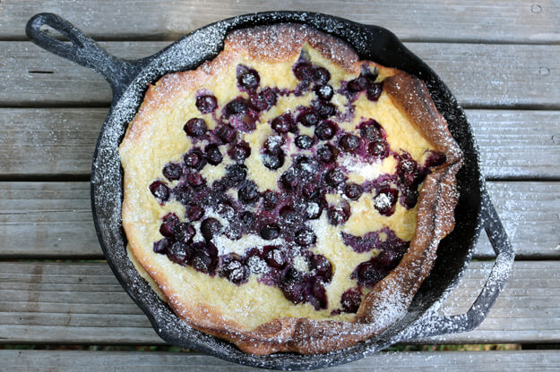Photo of a Dutch bluberry pancake
