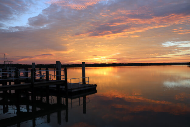 Photo of a sunset in the Florida Everglades
