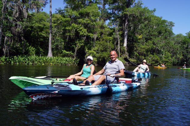 Photo of people kayaking on the Wakulla River