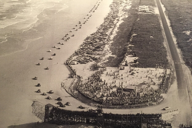 Photo of the old Daytona Beach race track