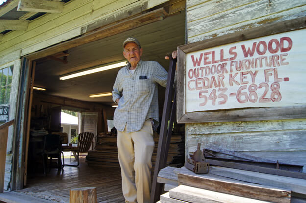 Photo of Herman Wells in Cedar Key
