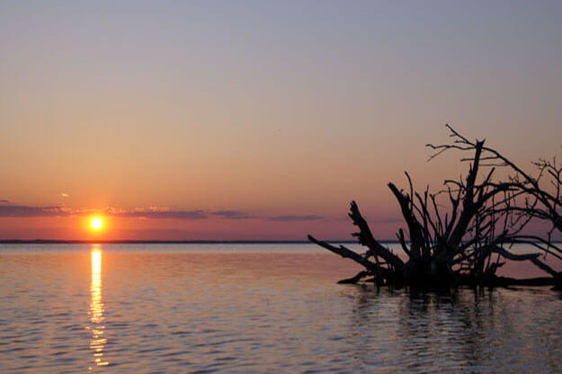 Photo of a sunset at the Indian River Lagoon