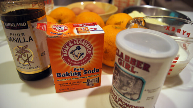 Photo of the ingredients for pound cake