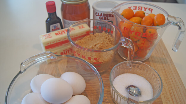 Kumquat Cake ingredients 