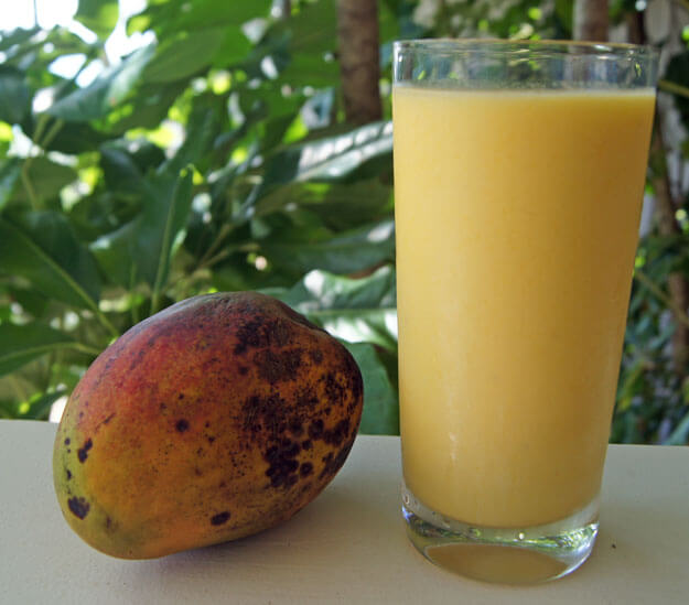 Mango smoothie prepared