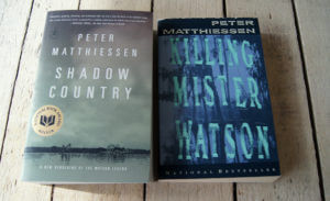 Photo of two books by Peter Matthiessen