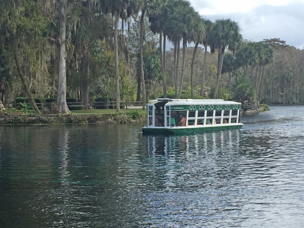 Photo of a glass bottom boat in Ocala
