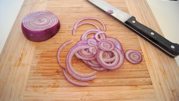 Photo of sliced onion