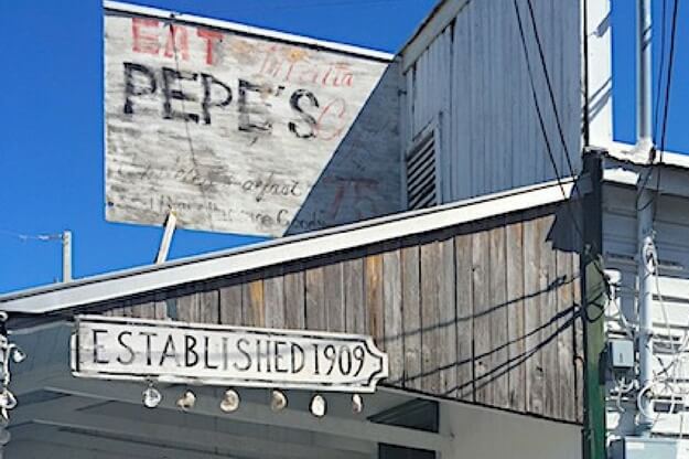 Pepe's in Key West building exterior. 