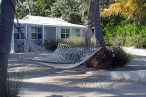Photo of a hammock on the beach
