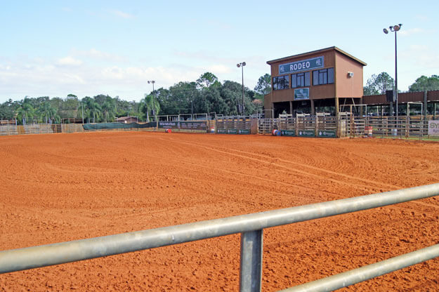 Photo of a rodeo arena