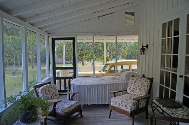 Photo of a covered porch