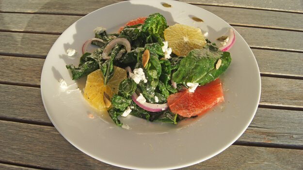 Photo of a kale salad
