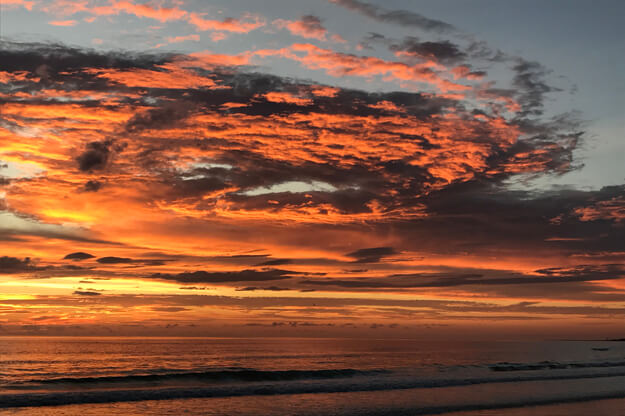 Photo of Florida sunset after Hurricane