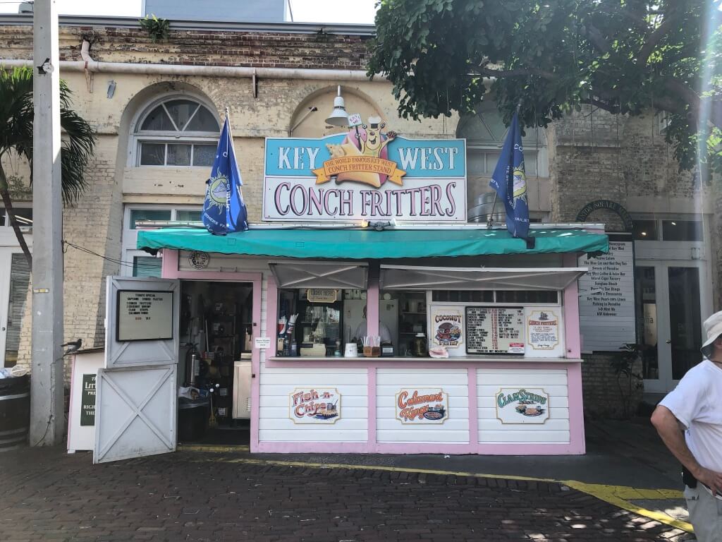 Key West Conch Fritters stand. 