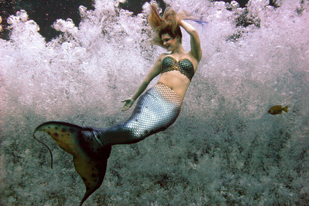 Underwater mermaid at Weeki Wachee. 