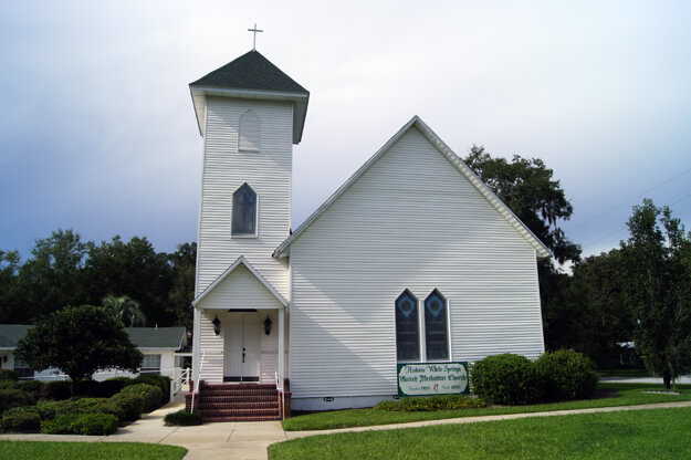 White Springs United Methodist Church, Founded in 1830.