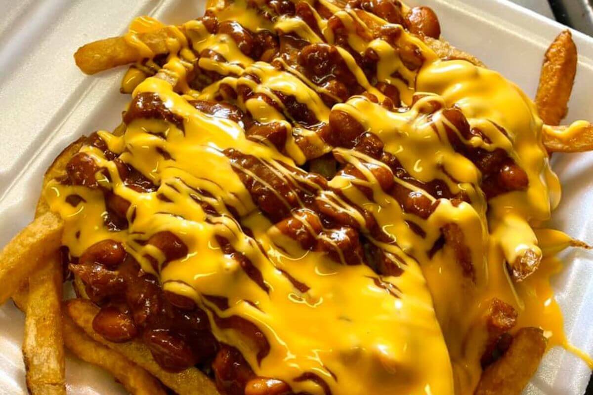 Chili cheese fries from Hazels 