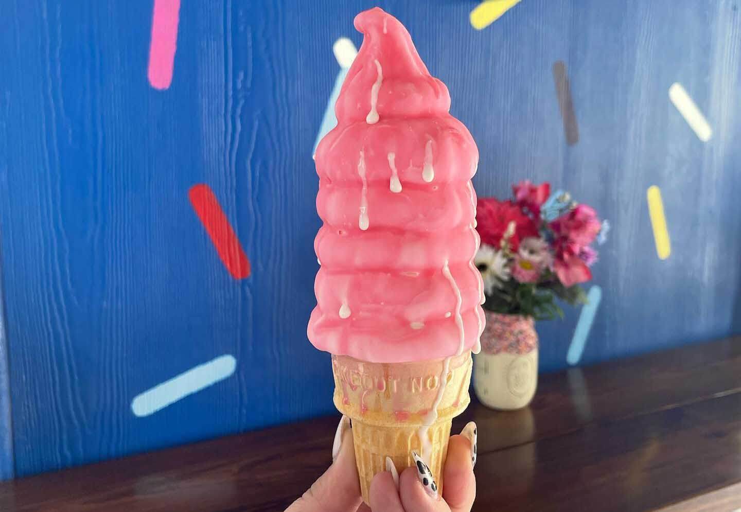 Dipped Cone at a Florida Ice Cream Shop 